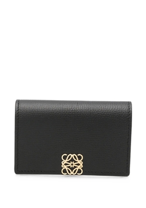 LOEWE Anagram pebbled-leather wallet - Black