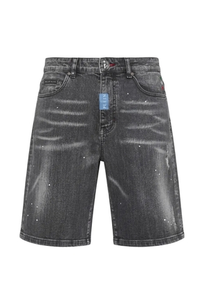 Philipp Plein denim Formentera shorts basic - Grey