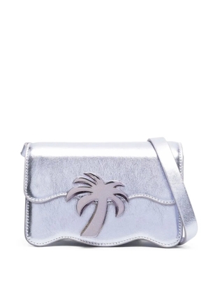 Palm Angels Palm Beach metallic-effect shoulder bag - Silver