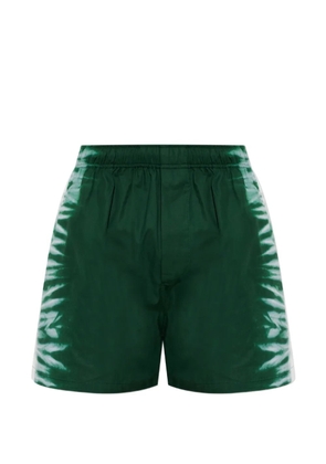 Balenciaga tie-dye cotton shorts - Green