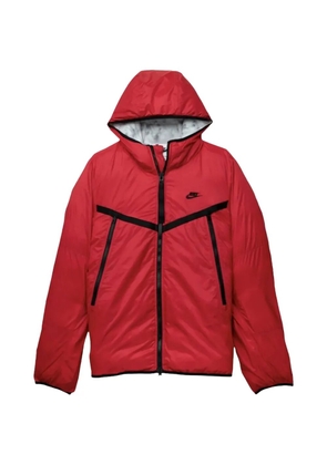 Nike logo-detail hooded jacket - Red
