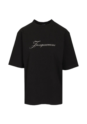 Jacquemus logo-print short-sleeve T-shirt - Black