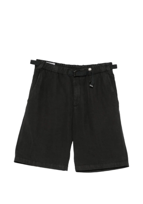 Myths belted straight-leg shorts - Black