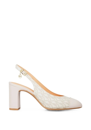 Michael Kors Piper Flex logo-print pumps - White