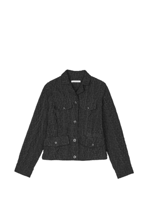 Cecilie Bahnsen Clover begonia-jacquard fitted jacket - Black
