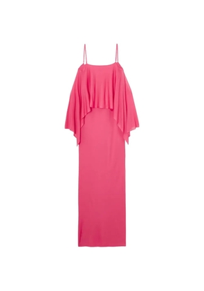 TOM FORD off-shoulder ruffled gown - Pink