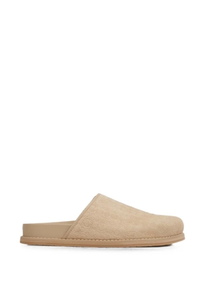 AMIRI monogram-pattern clogs - Neutrals