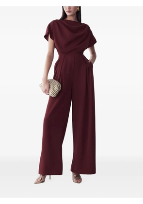BWLDR boat-neck jumpsuit - Red