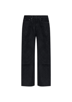 Casablanca monogram-print jeans - Black