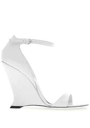 Ferragamo open-toe high-wedge sandals - White