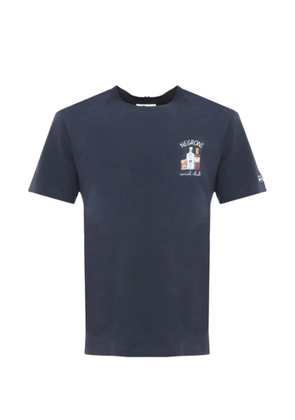 MC2 Saint Barth embroidered-graphic T-shirt - Blue