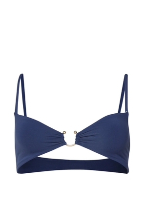 Bond-eye Carly crop reversible bikini top - Blue