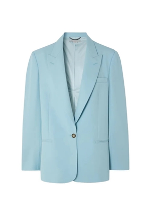 Stella McCartney oversized wool-gabardine blazer - Blue