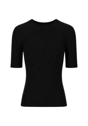 P.A.R.O.S.H. ribbed-knit short-sleeve T-shirt - Black