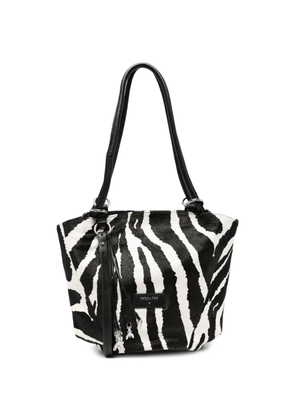 Patrizia Pepe zebra-print shoulder bag - Black