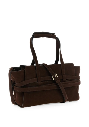 Moschino Tie Me belt-detail tote bag - Brown