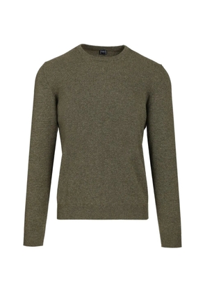 Fedeli fine-knit crew-neck sweater - Green