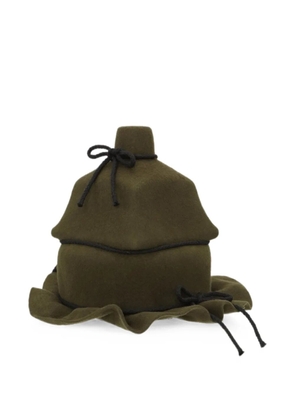 Henrik Vibskov Christo Wrap ruffled hat - Green