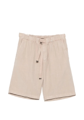 Myths belted elasticated shorts - Neutrals
