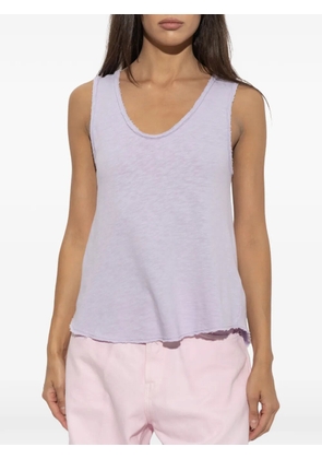 American Vintage Sonoma raw-edge vest top - Purple