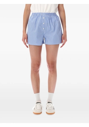 Sporty & Rich striped mini shorts - Blue