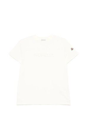 Moncler logo-embroidered short-sleeve T-shirt - Neutrals