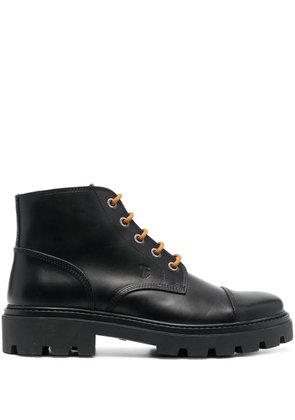 Tod's lace-up leather boots - Black