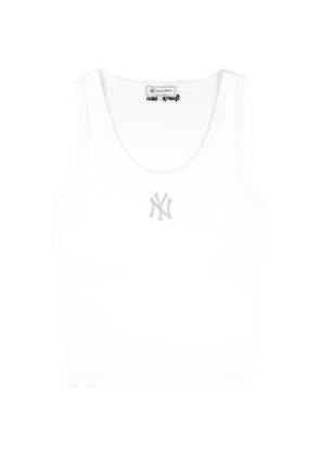 Sporty & Rich Yankees Krystal cropped tank top - White