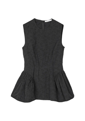 Cecilie Bahnsen Daimi Eira-matelassé sleeveless blouse - Black