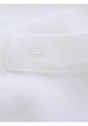 Hermès Pre-Owned embroidery pocket T-shirt - White
