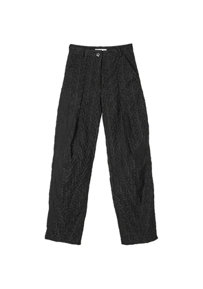 Cecilie Bahnsen Darmela Begonia-jacquard tapered trousers - Black