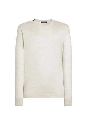 Dolce & Gabbana silk T-shirt - Neutrals