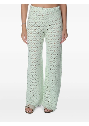 MC2 Saint Barth Inez crochet sequin-embellished trousers - Green