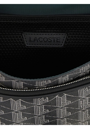 Lacoste The Blend monogram-pattern messenger bag - Black
