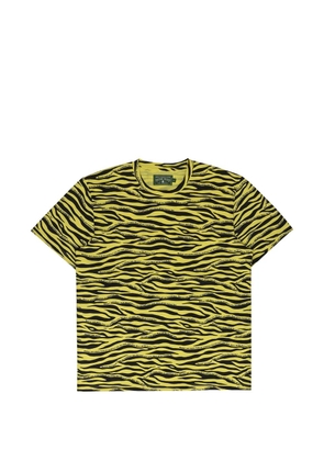 Denim Tears zebra-print T-shirt - Yellow