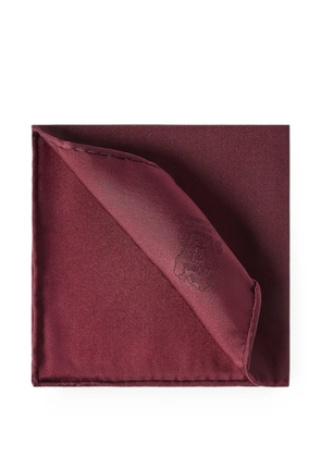Brunello Cucinelli Solomeo embroidered silk pocket square