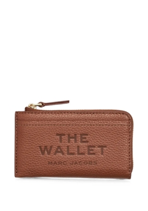 Marc Jacobs Top Zip Multi pebbled leather wallet - Brown