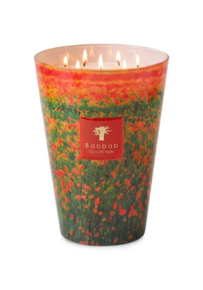 Baobab Arty Flowers classique flower-print candle - Red