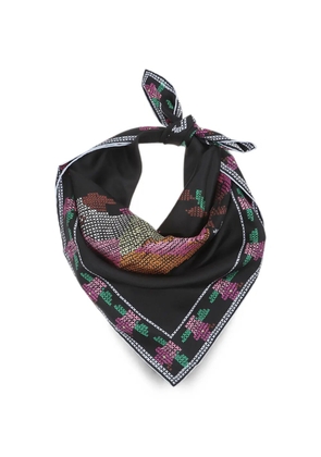 Chloé Parrot silk square scarf - Black