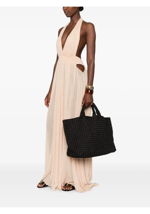 NAGHEDI large St Barths double-weave tote bag - Black