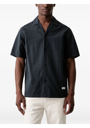 Marc O'Polo short-sleeved camp-collar shirt - Grey