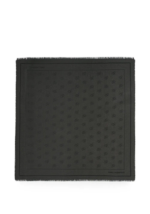 Karl Lagerfeld K/Autograph all-over-print jacquard scarf - Black