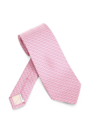 Ferragamo pointed-tip tie - Pink