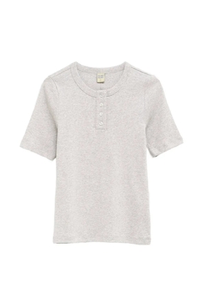 FLORE FLORE Jess button-placket T-shirt - Grey