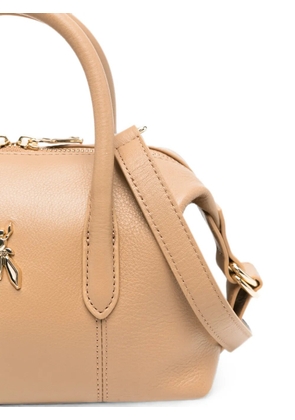 Patrizia Pepe mini leather tote bag - Neutrals