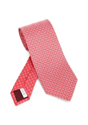 Ferragamo pointed-tip tie - Red