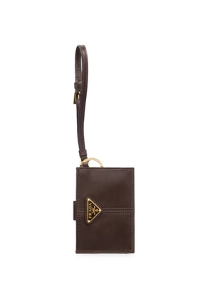 Prada leather card holder - Brown