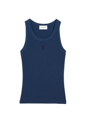 AMI Paris Ami de Coeur ribbed tank top - Blue