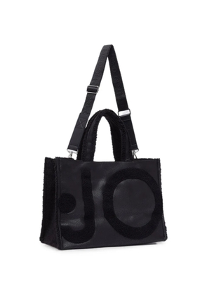 LIU JO large tote bag with logo - Black