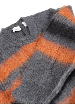 Burberry Pre-Owned 2010s striped intarsia knit sweater - Grey